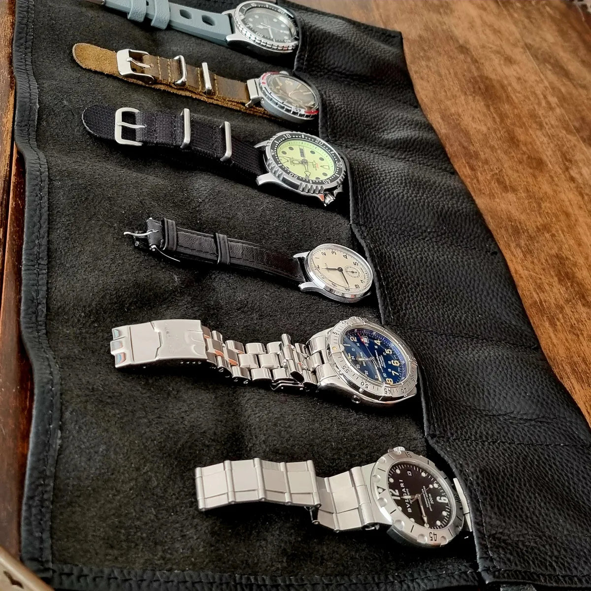 Watch Roll de Couro Legítimo para 6 Relógios Noble™ A007