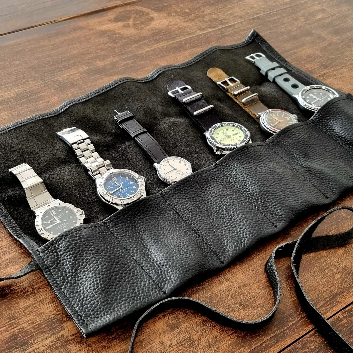 Watch Roll de Couro Legítimo para 6 Relógios Noble™ A007