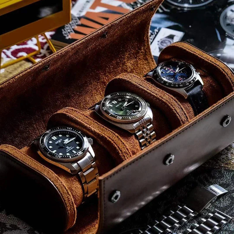 Porta-Relógios de Couro Luxuoso Noble™ A005
