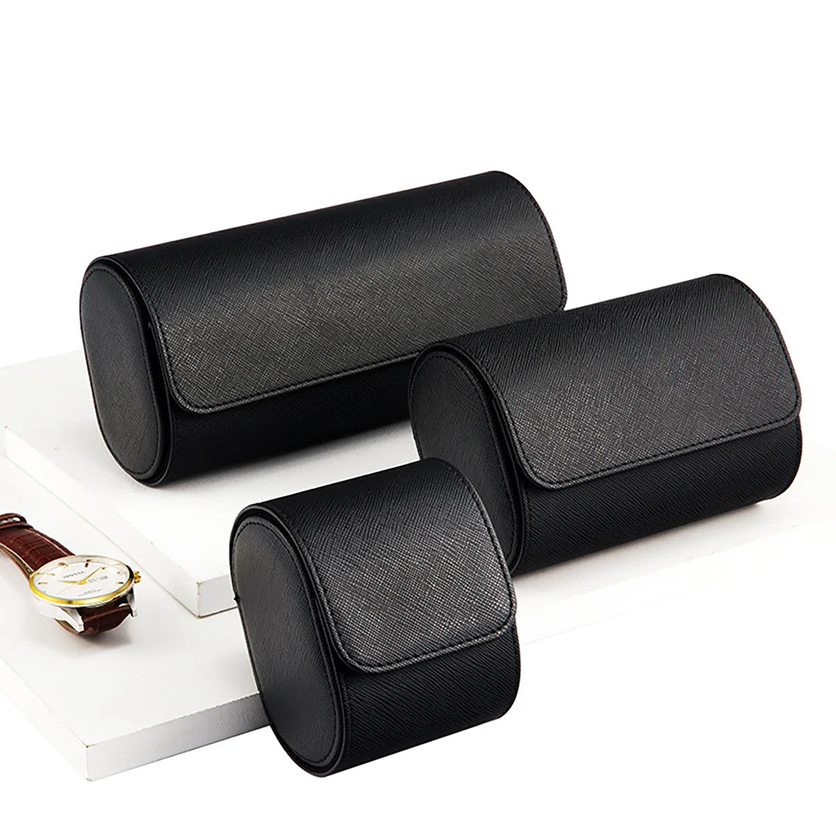 Porta-Relógios de Couro Luxuoso Noble™ A005