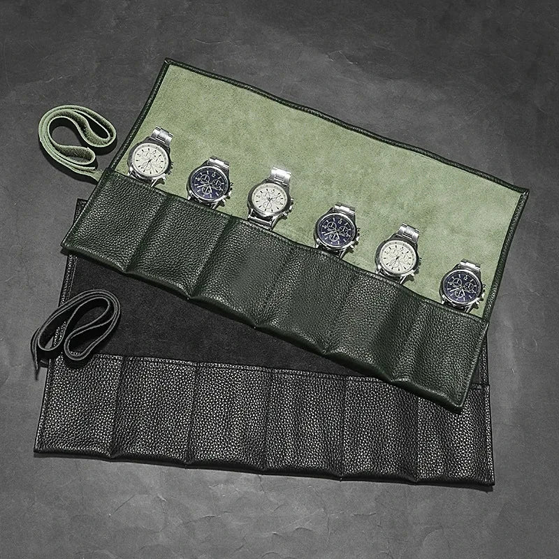 Watch Roll de Couro Legítimo para 6 Relógios Noble™ A007