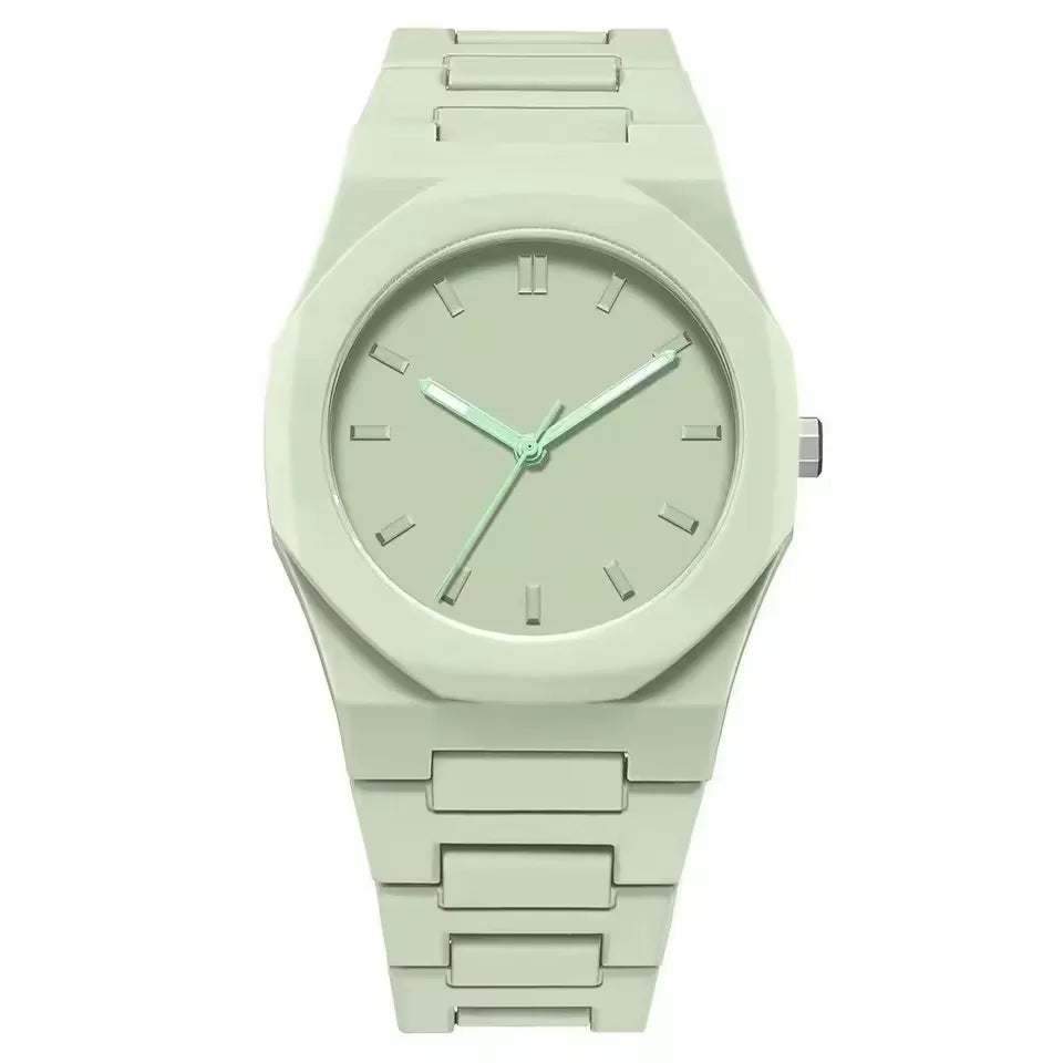 Modelo masculino moderno com movimento Seiko VJ21