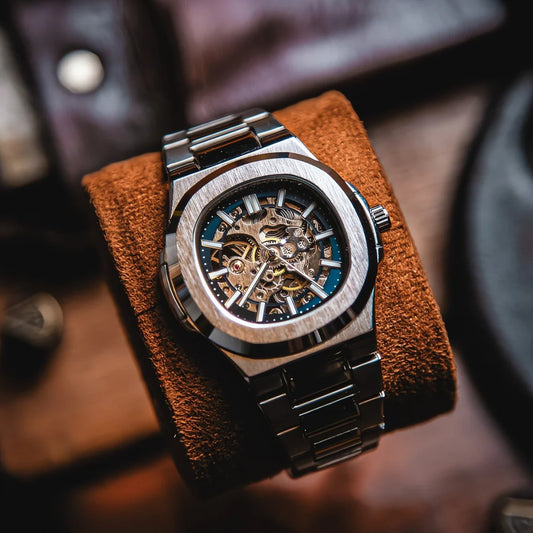 Relógio automático masculino com design sofisticado