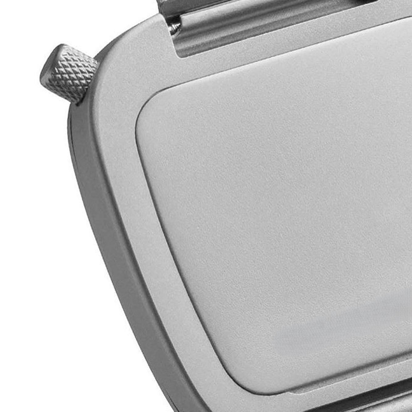 Pulseira de couro e caixa em liga leve de 40 mm