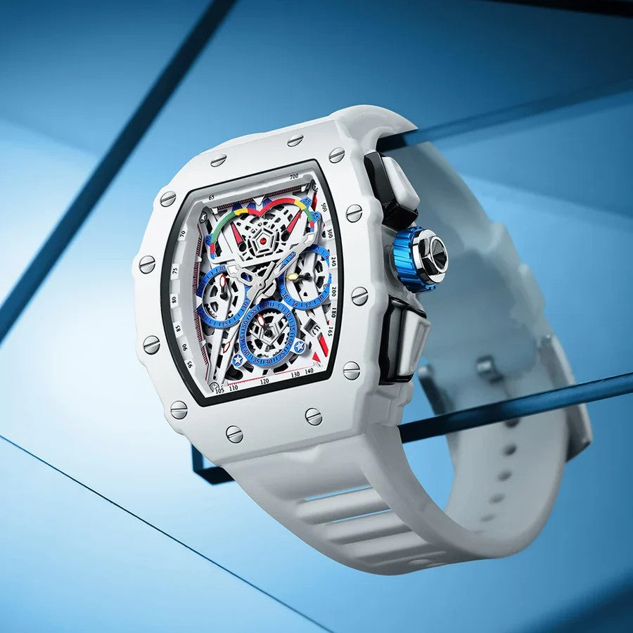 Estilo futurista com linhas elegantes e detalhes arrojados