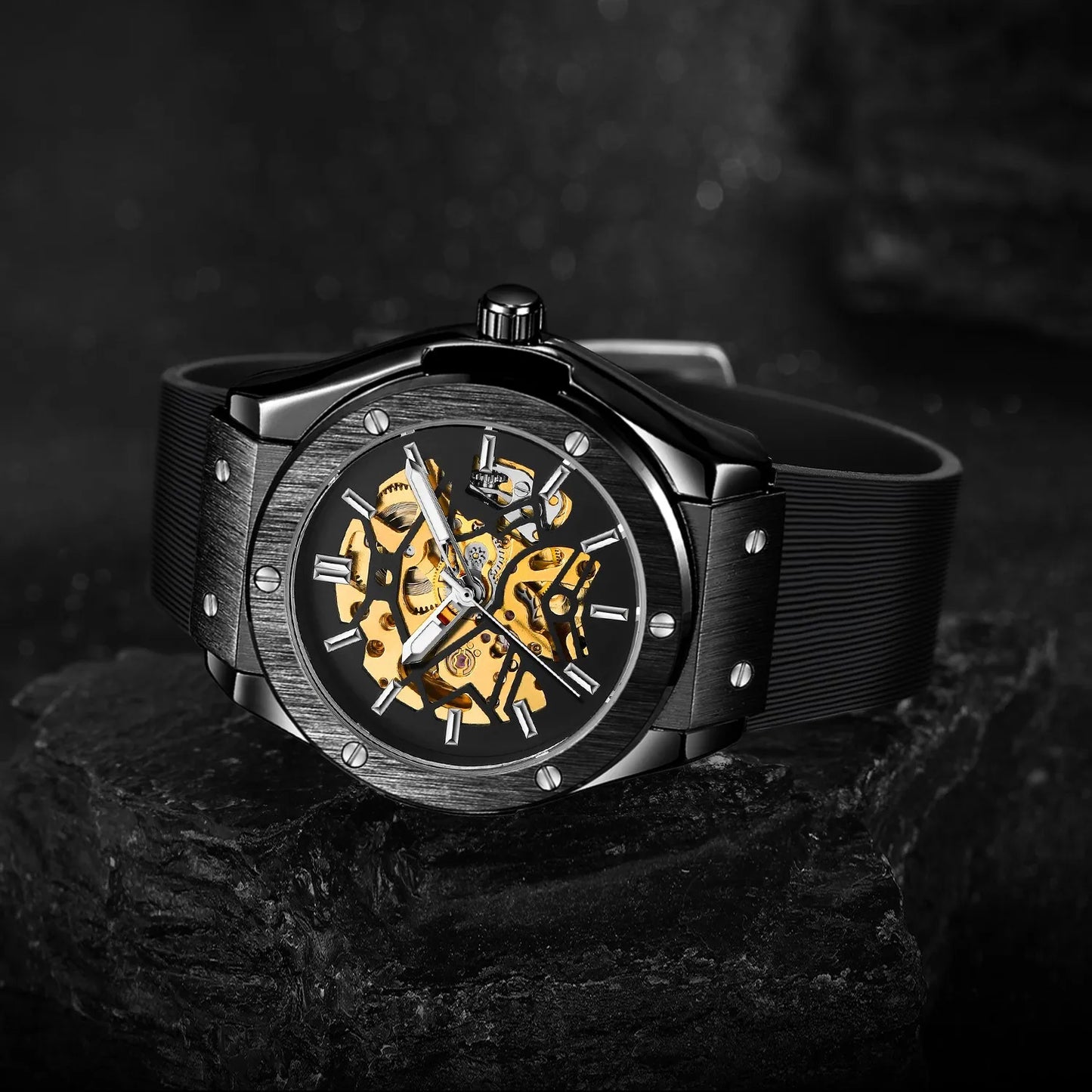 Pulseira em silicone premium com fixação firme e confortável