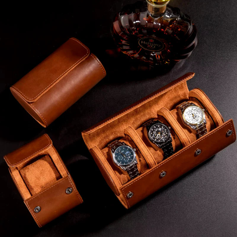 Porta-Relógios de Couro Luxuoso Noble™ A005
